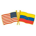 USA & Venezuela Flag Pin